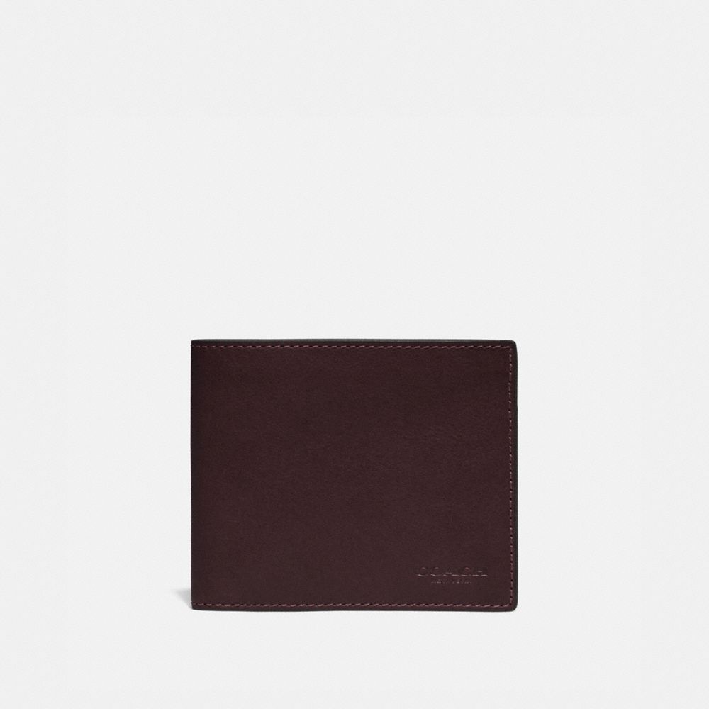 Coach 3 In 1 Wallet Calf Leather/Mahogany Brown | COH866695