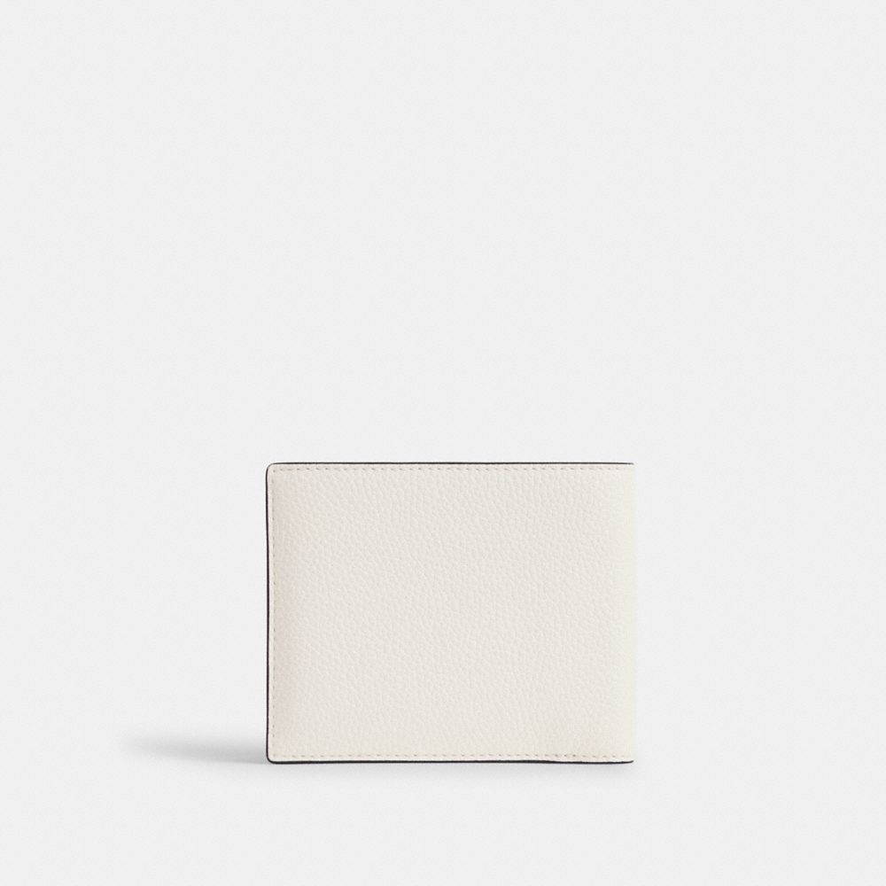 Coach 3 In 1 Wallet With Graphic Polished Pebble Leather/Chalk Multi | COH866723