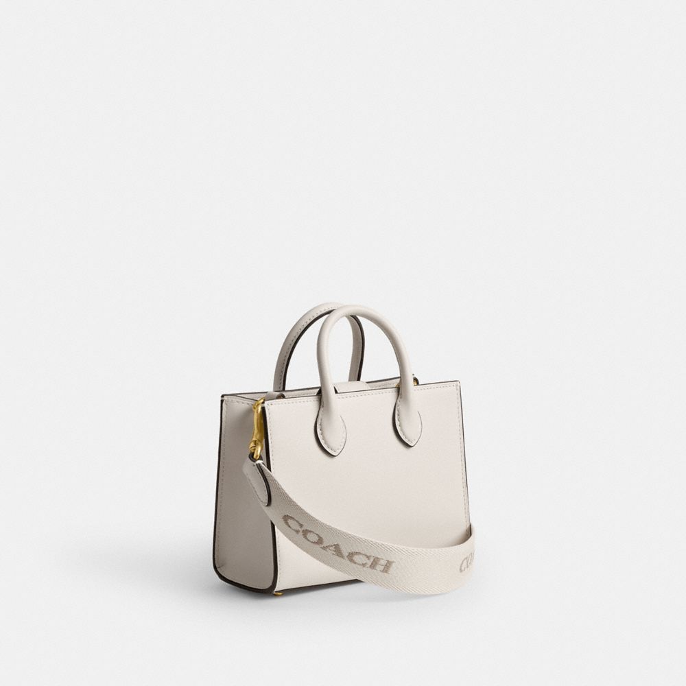 Coach Ace Tote Bag 17 Calf Leather/Brass/Chalk | COH865201