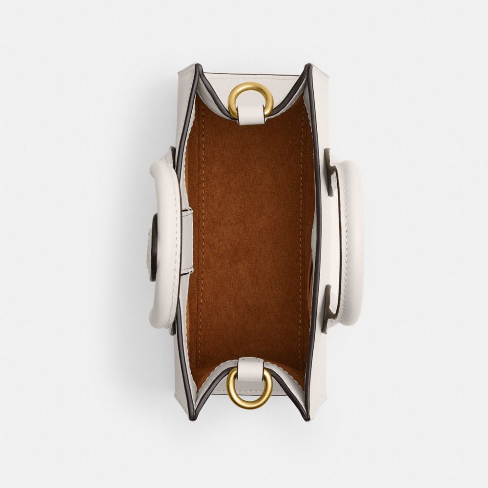 Coach Ace Tote Bag 17 Calf Leather/Brass/Chalk | COH865201