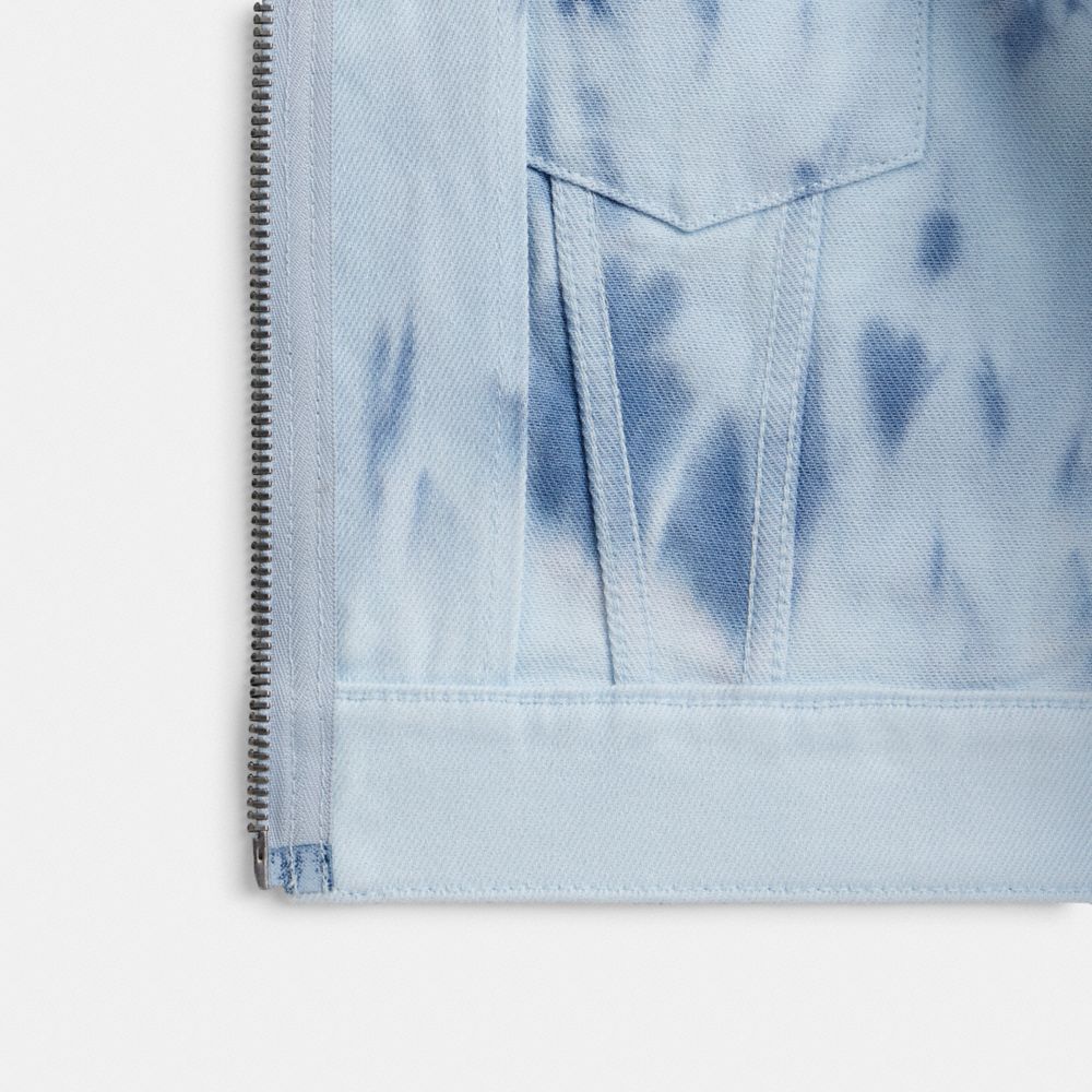 Coach Acid Wash Denim Jacket Blue Multi | COH865945