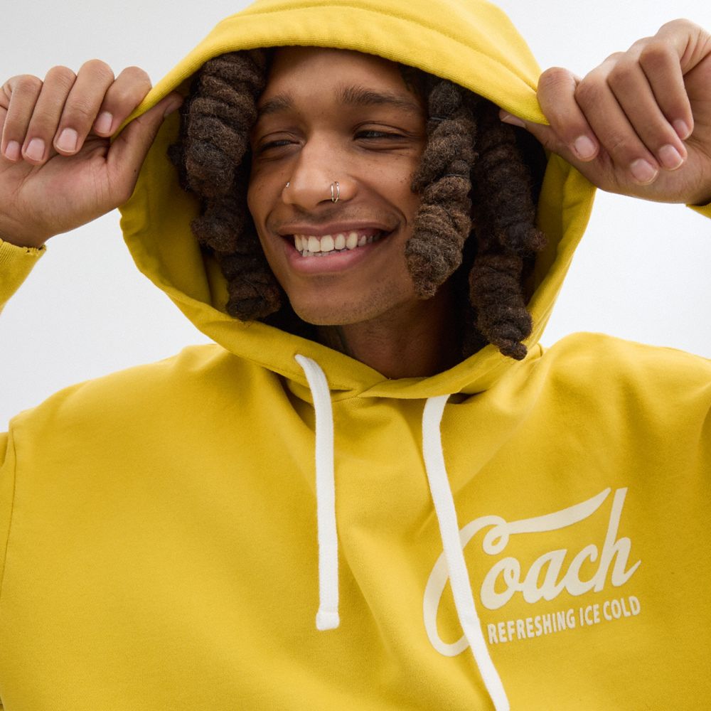 Coach Americana Hoodie Yellow | COH866900