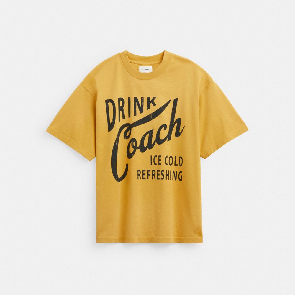 Coach Americana T Shirt Yellow | COH866927