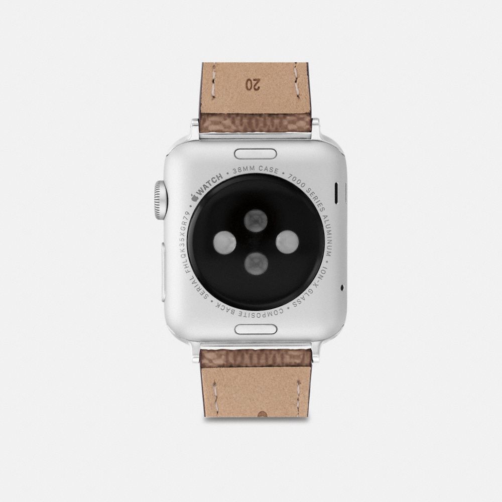 Coach Apple Watch® Strap, 38 Mm And 40 Mm Tan | COH866245