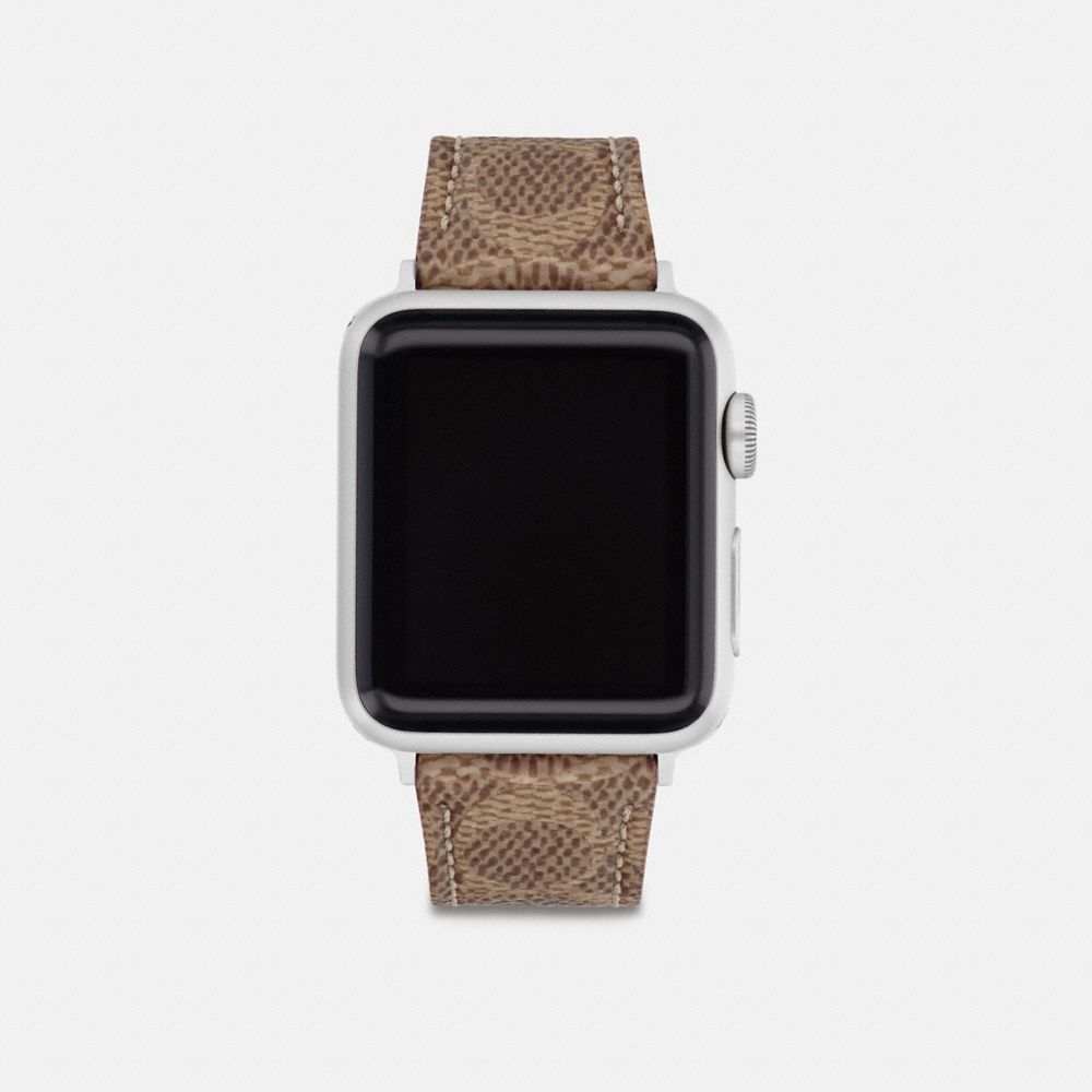 Coach Apple Watch® Strap, 38 Mm And 40 Mm Tan | COH866245