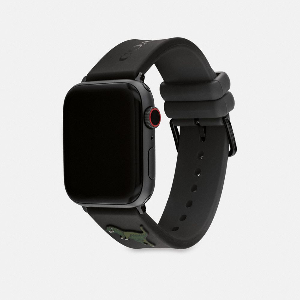 Coach Apple Watch® Strap, 42 Mm, 44 Mm And 45 Mm Black | COH866960
