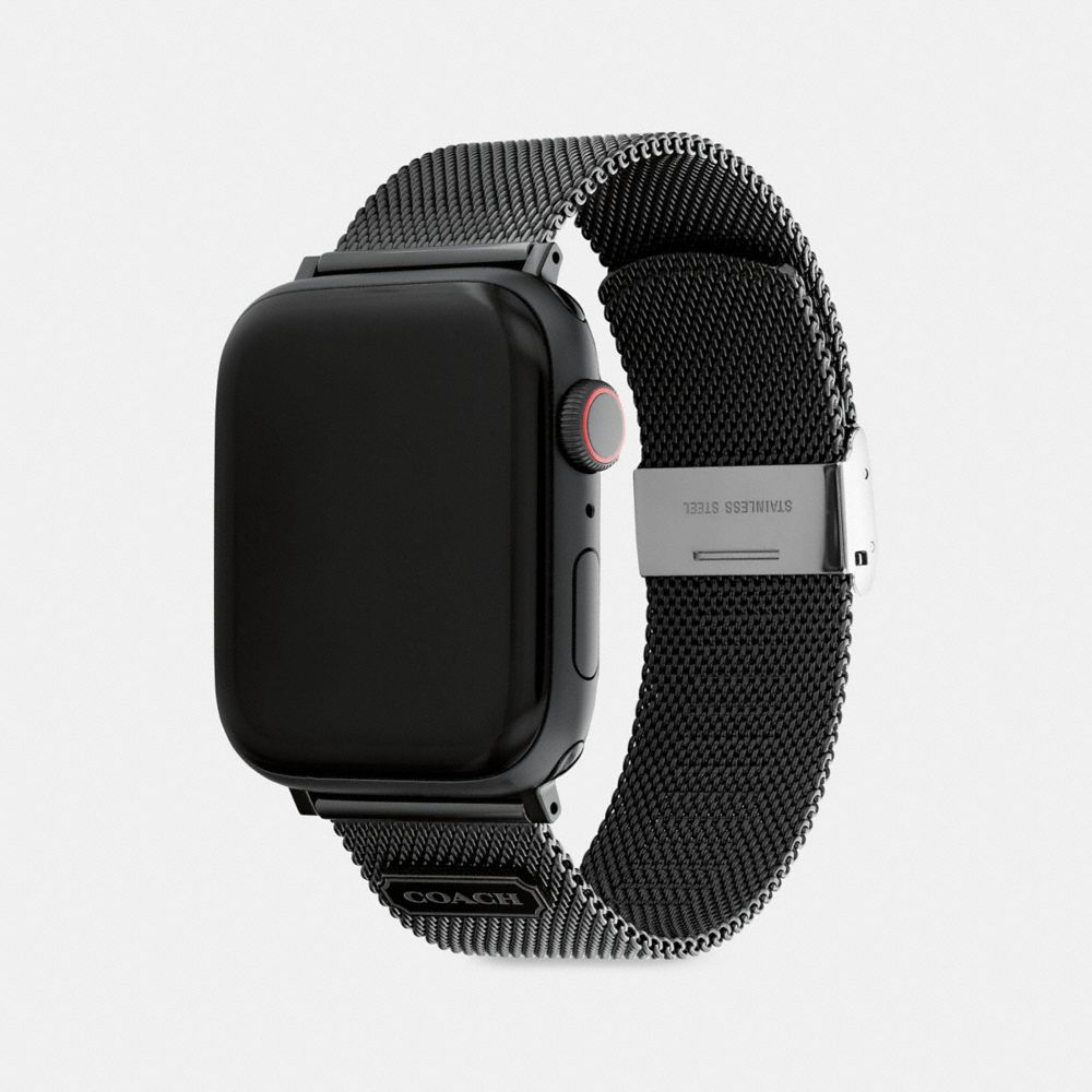 Coach Apple Watch® Strap, 42 Mm And 44 Mm Black | COH866272