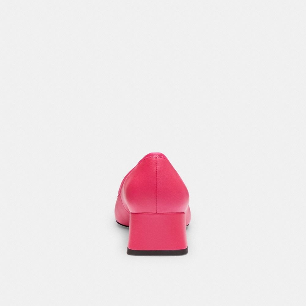 Coach Ava Ballet Pump Leather/Dragon Fruit | COH865730