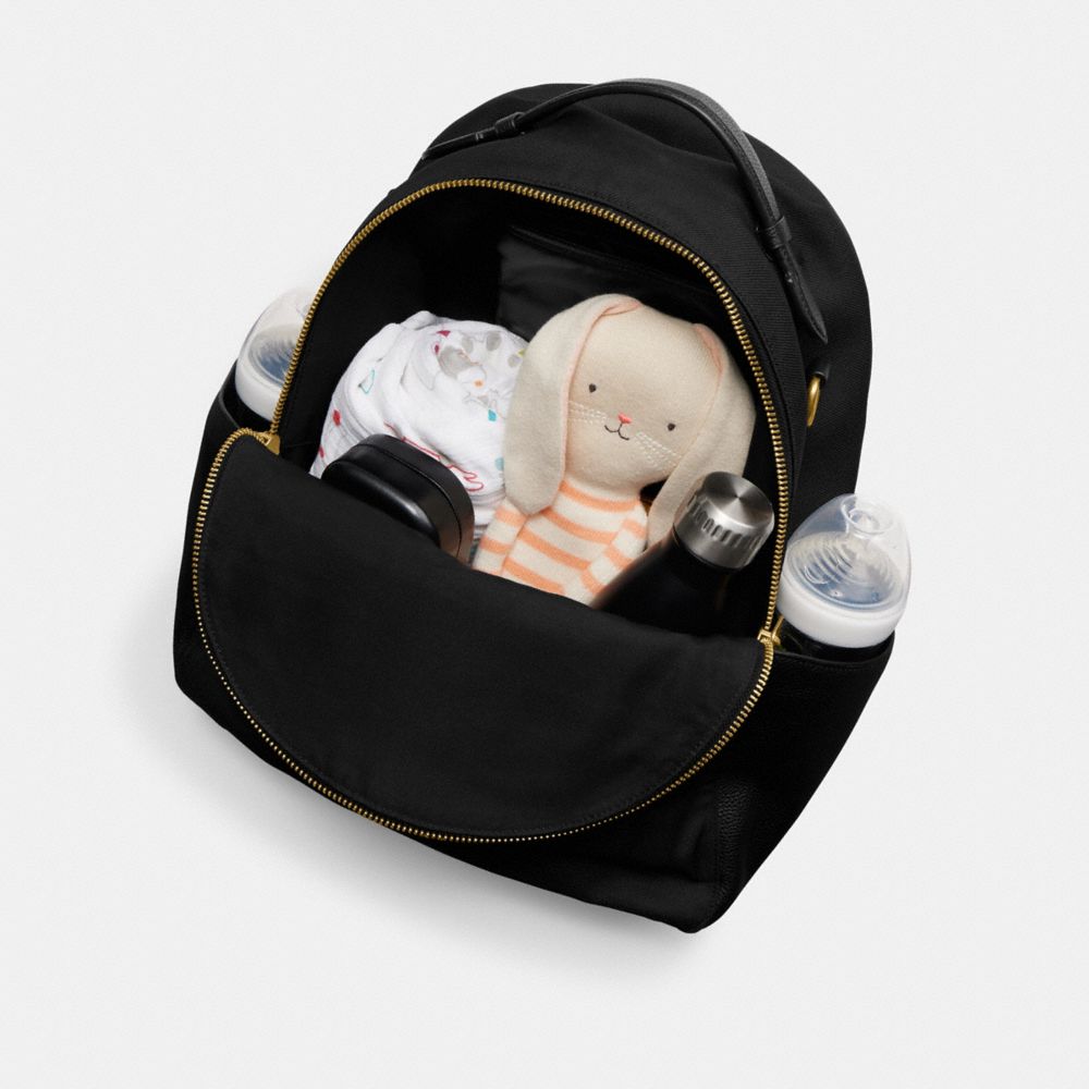 Coach Baby Backpack Brass/Black | COH865470