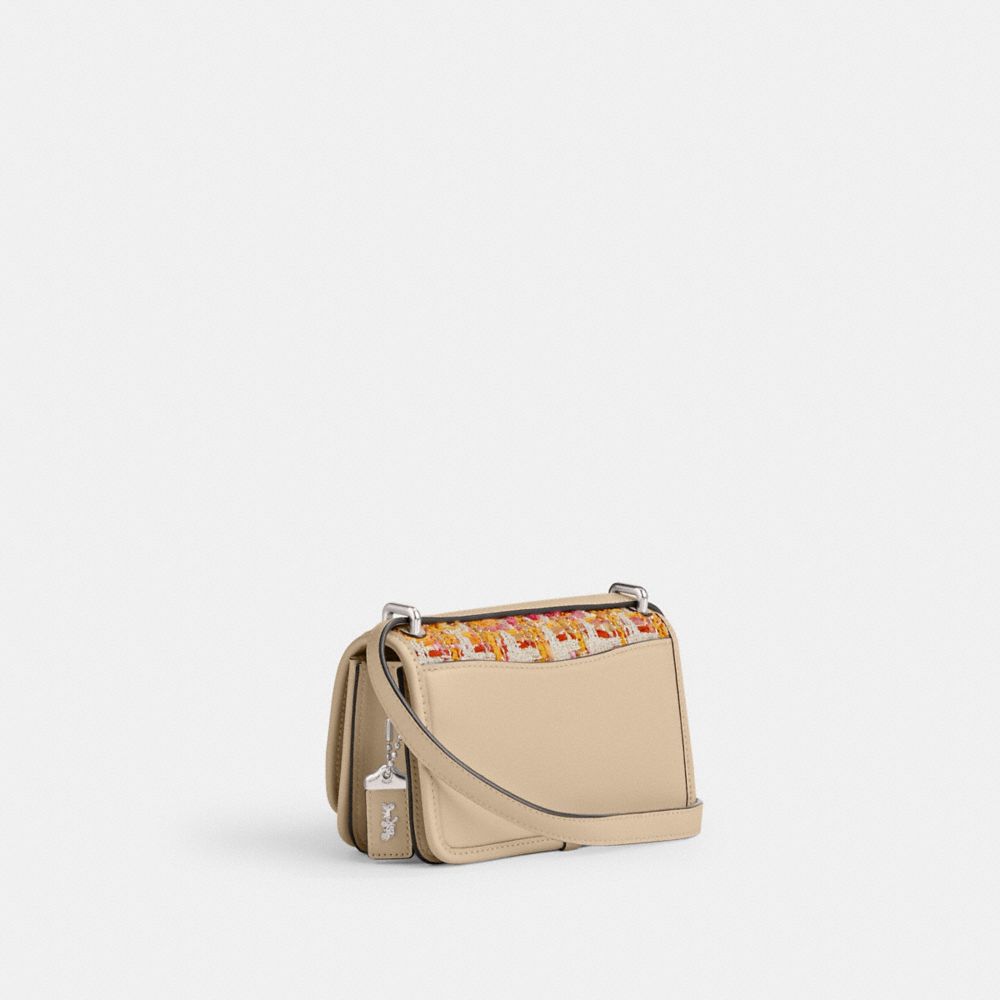 Coach Bandit Crossbody Bag In Tweed Luxe Refined Calf Leather/Silver/Neutral Multi | COH865367