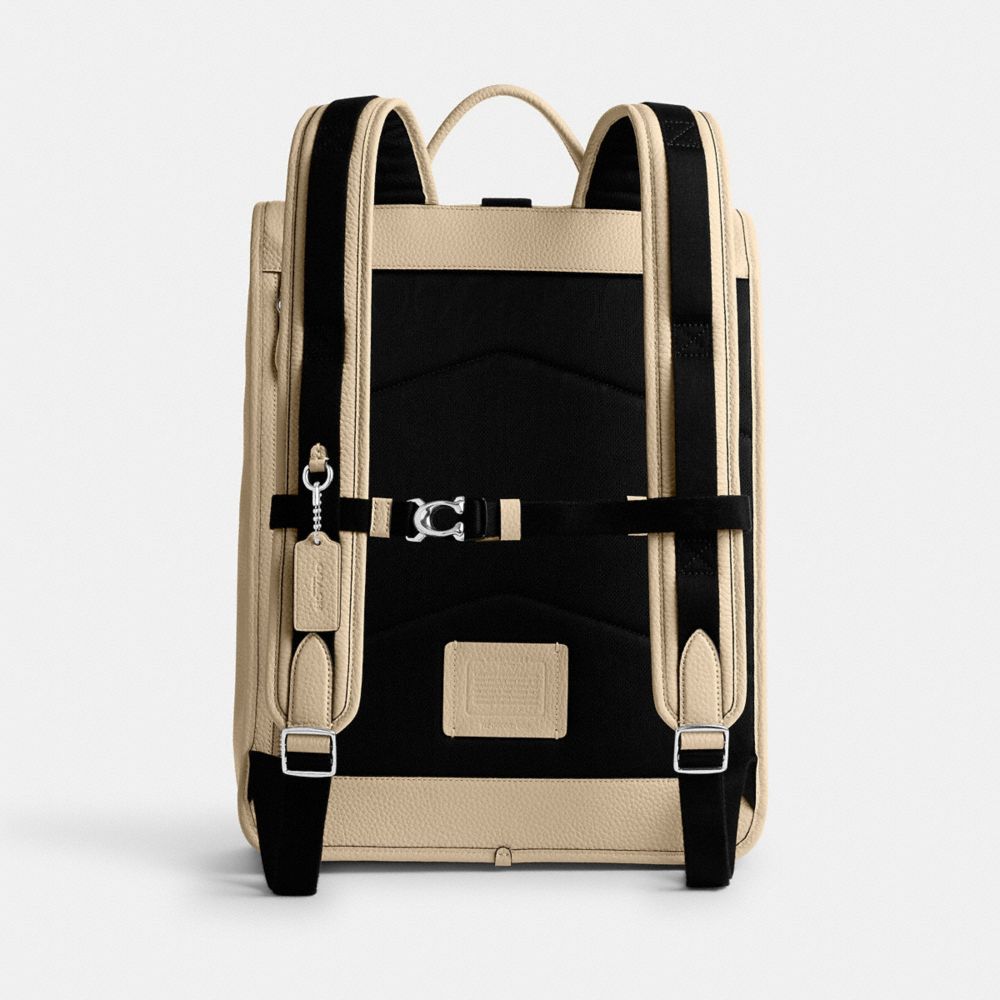 Coach Beck Roll Top Backpack Ivory | COH866505