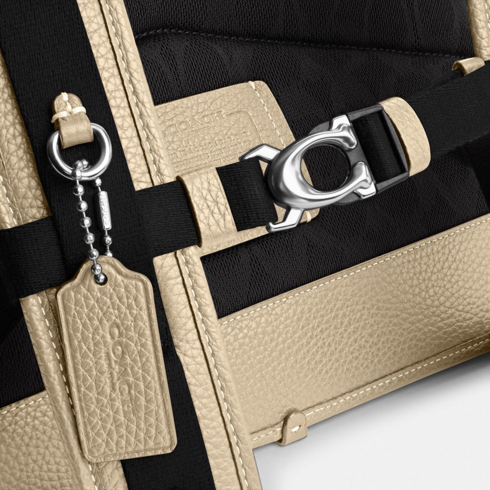 Coach Beck Roll Top Backpack Ivory | COH866505
