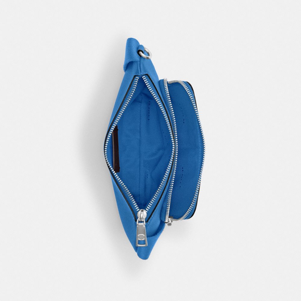 Coach Belt Bag With Signature Canvas Interior Detail Blueberry | COH866537