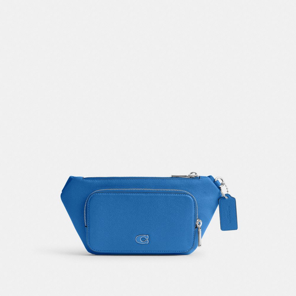 Coach Belt Bag With Signature Canvas Interior Detail Blueberry | COH866537