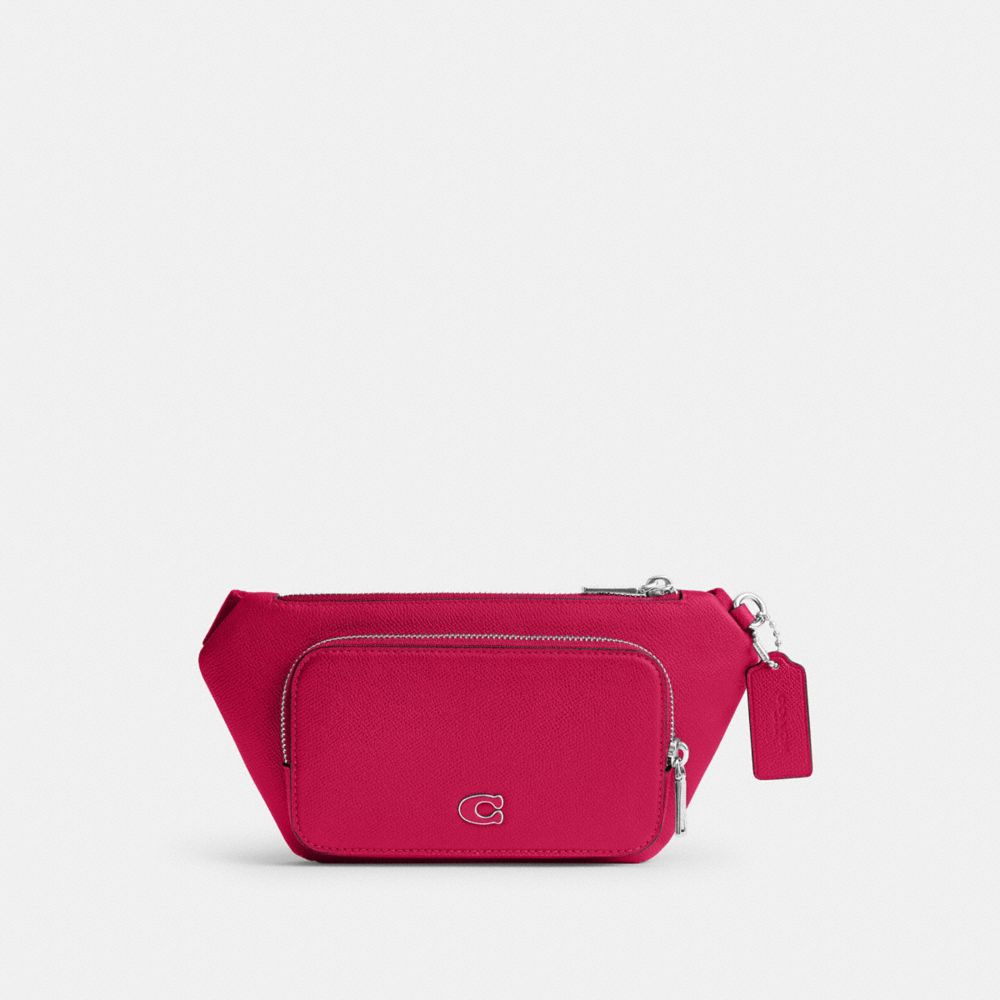 Coach Belt Bag With Signature Canvas Interior Detail Dragon Fruit | COH865189