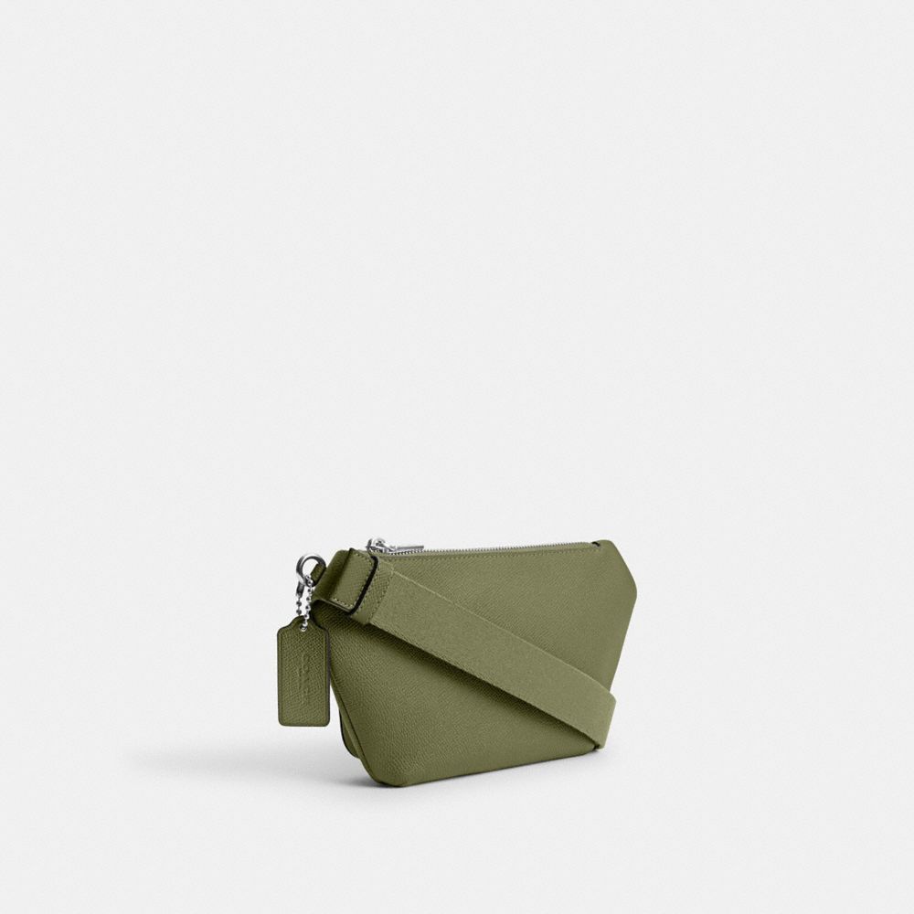 Coach Belt Bag With Signature Canvas Interior Detail Moss | COH865434