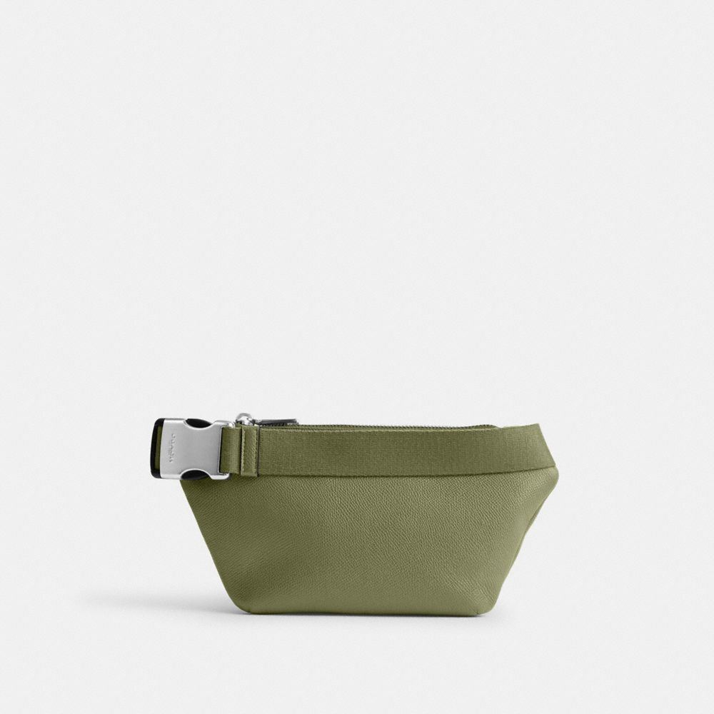Coach Belt Bag With Signature Canvas Interior Detail Moss | COH865434