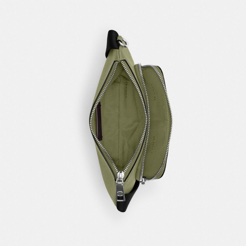 Coach Belt Bag With Signature Canvas Interior Detail Moss | COH865434