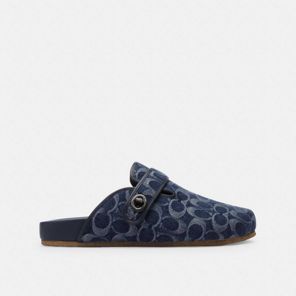 Coach Blake Clog In Signature Denim Blue Denim | COH866844