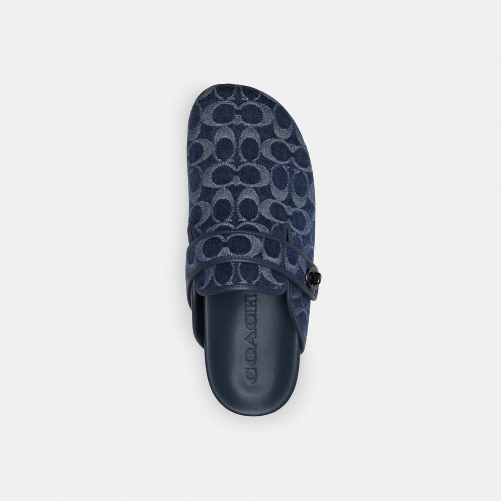Coach Blake Clog In Signature Denim Blue Denim | COH866844