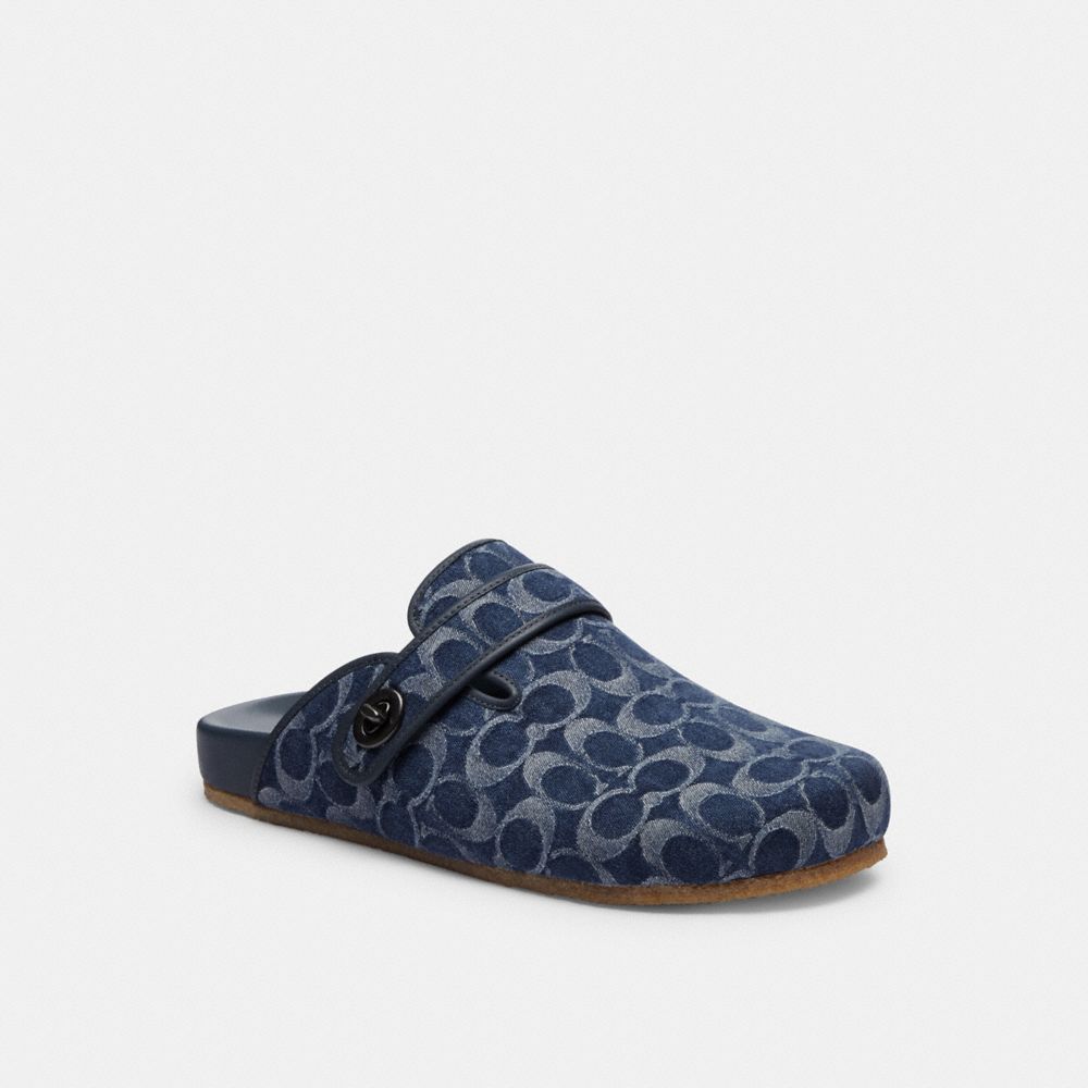 Coach Blake Clog In Signature Denim Blue Denim | COH866844