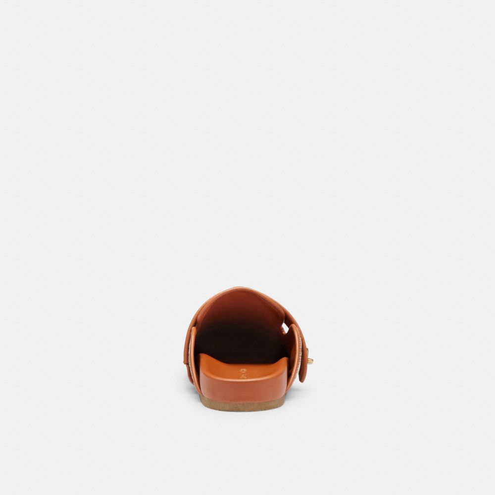 Coach Blake Clog In Signature Textile Jacquard Cocoa/Burnished Amber | COH865807