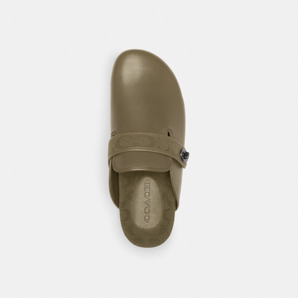 Coach Blake Clog With Signature Canvas Jacquard Army Green | COH866845