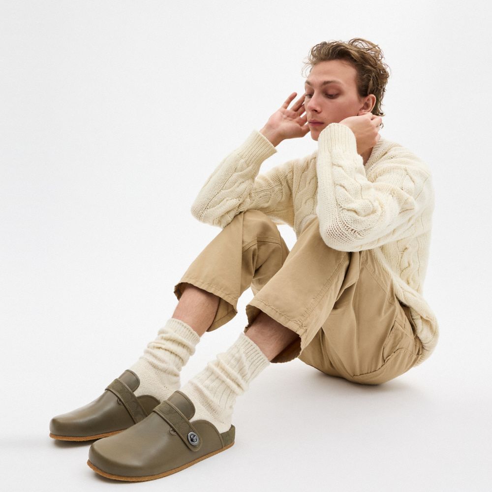 Coach Blake Clog With Signature Canvas Jacquard Army Green | COH866845