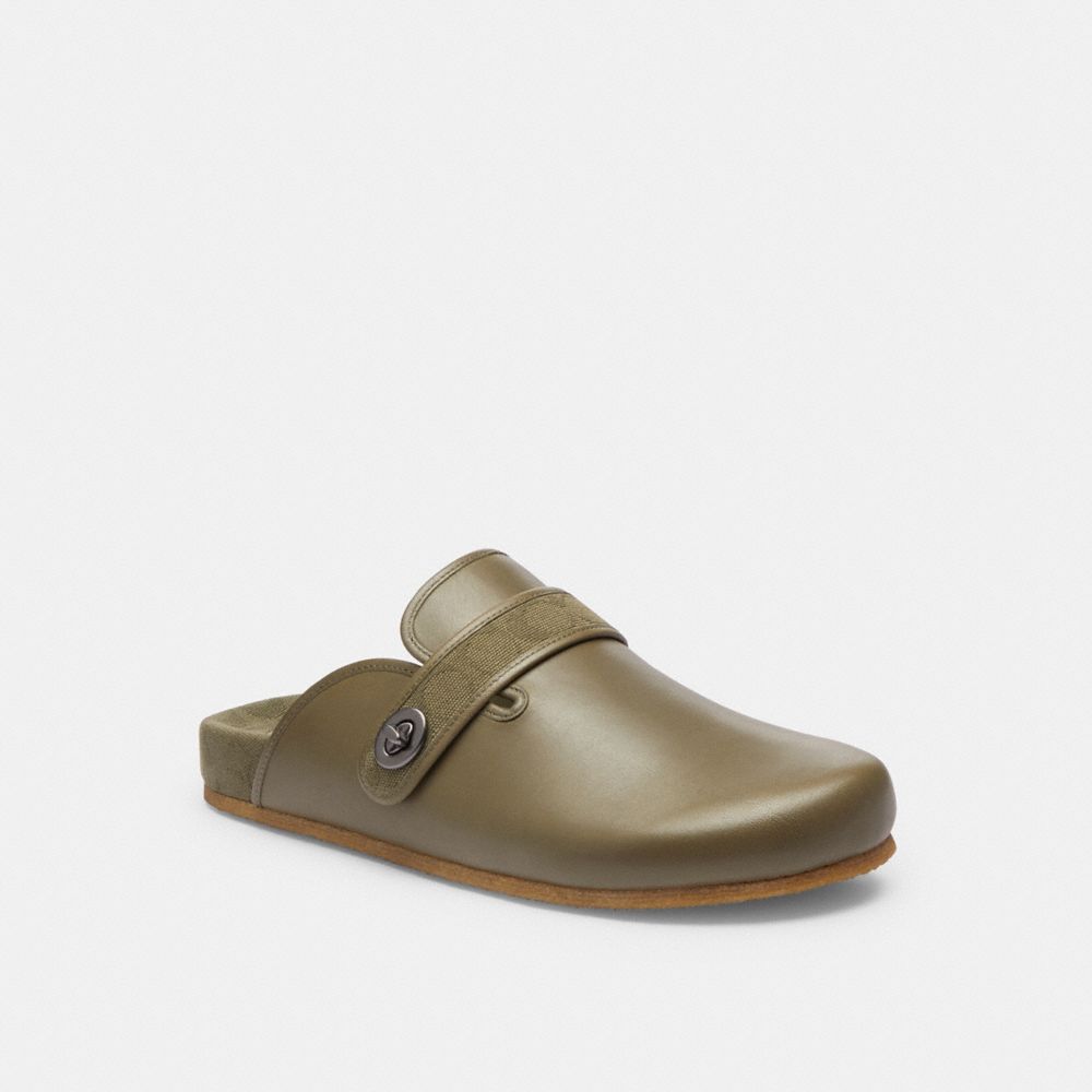 Coach Blake Clog With Signature Canvas Jacquard Army Green | COH866845