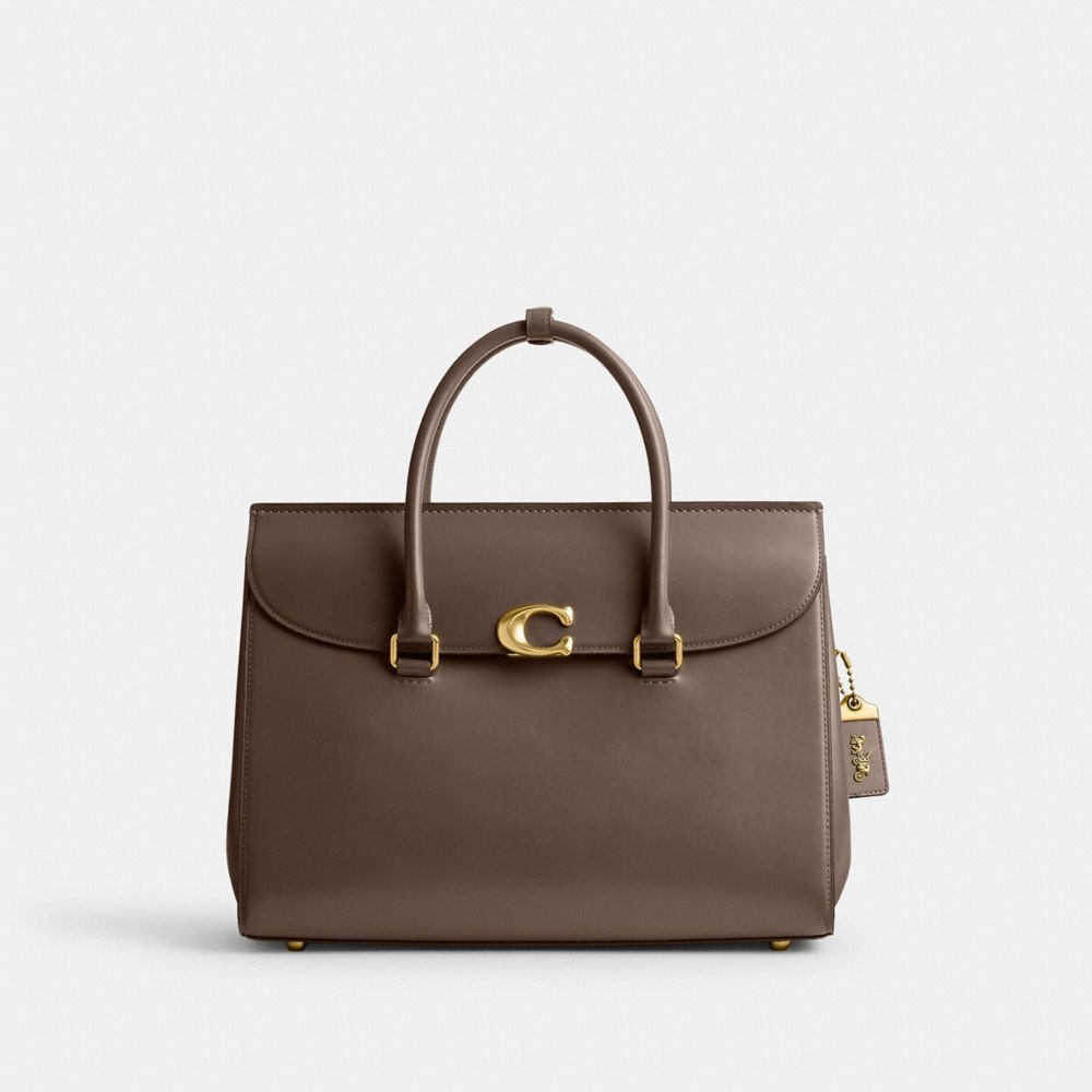 Coach Broome Carryall Bag 36 Brass/Dark Stone | COH865043