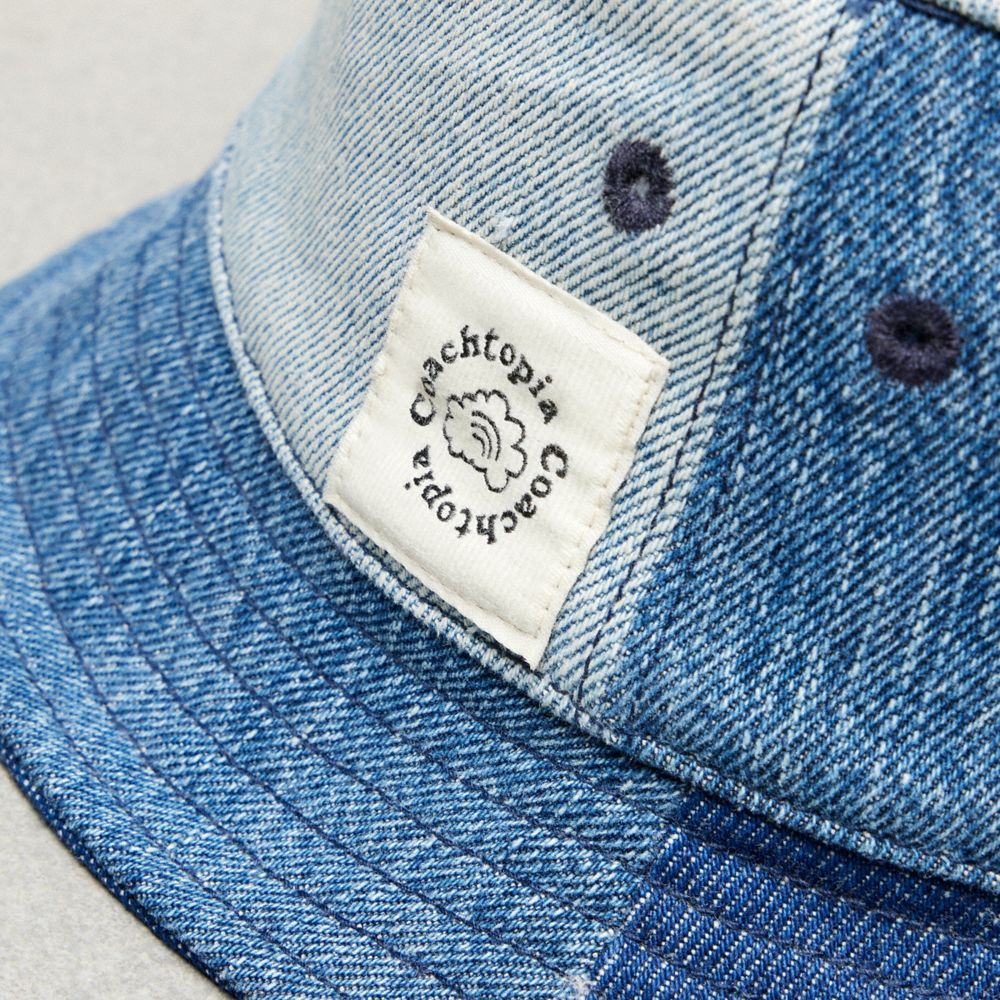 Coach Bucket Hat In Repurposed Denim Denim | COH867040