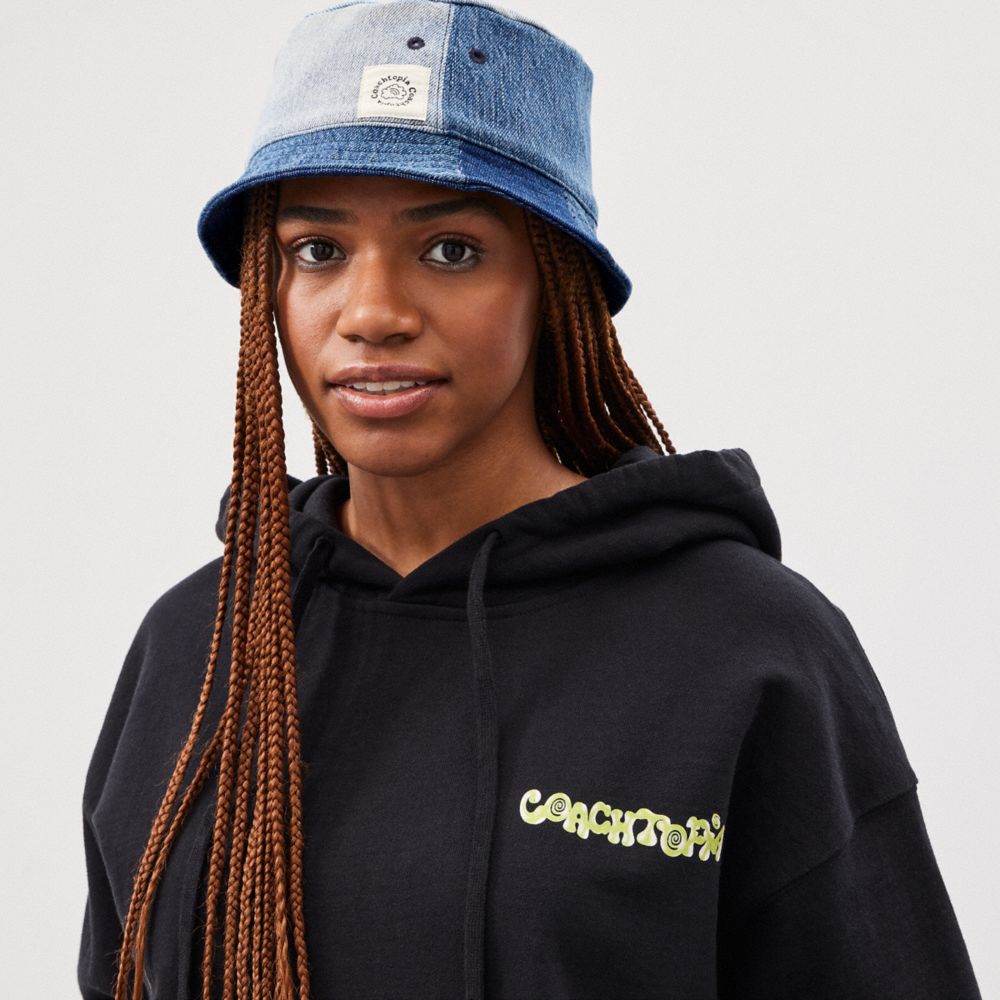 Coach Bucket Hat In Repurposed Denim Denim | COH867040