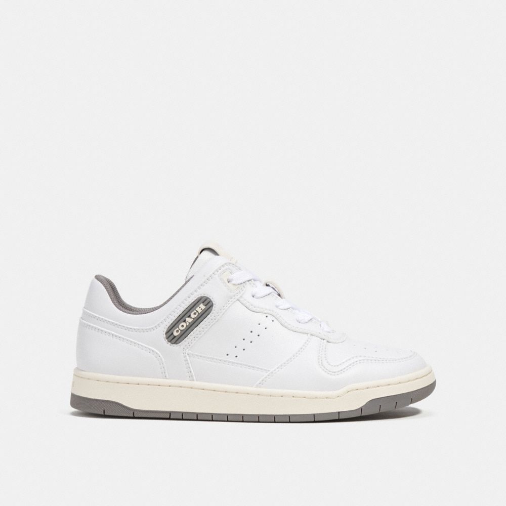 Coach C201 Low Top Sneaker Heather Grey/Optic White | COH865817