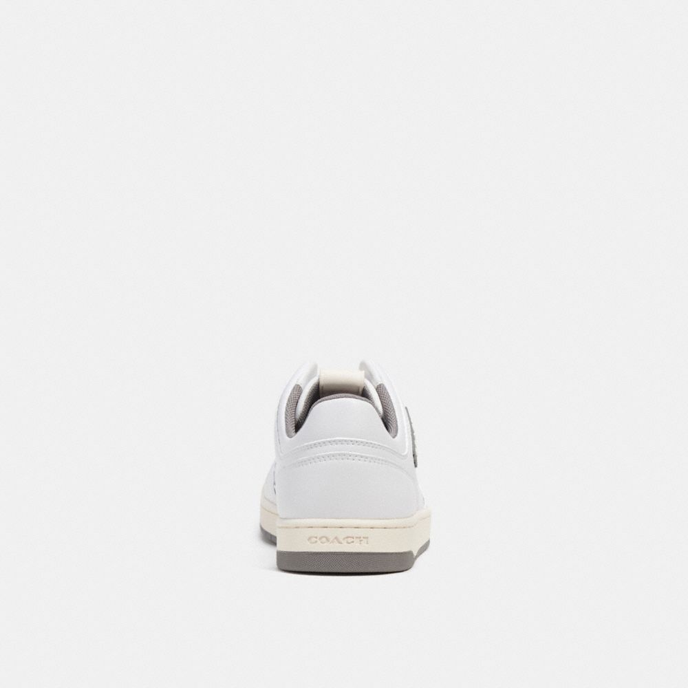 Coach C201 Low Top Sneaker Heather Grey/Optic White | COH865817