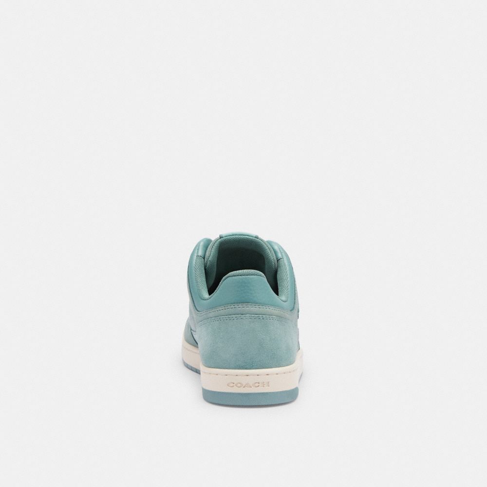Coach C201 Low Top Sneaker In Signature Canvas Jacquard Aquamarine | COH865845