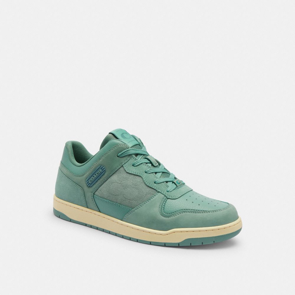 Coach C201 Sneaker In Signature Canvas Jacquard Aquamarine | COH866811