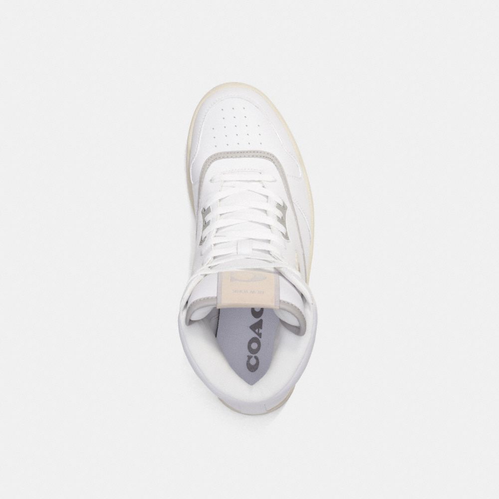 Coach C202 High Top Sneaker Optic White | COH866791
