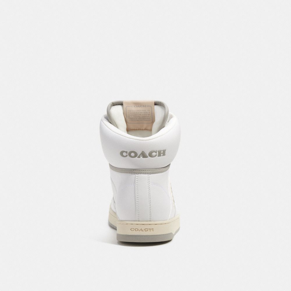 Coach C202 High Top Sneaker Optic White | COH866791