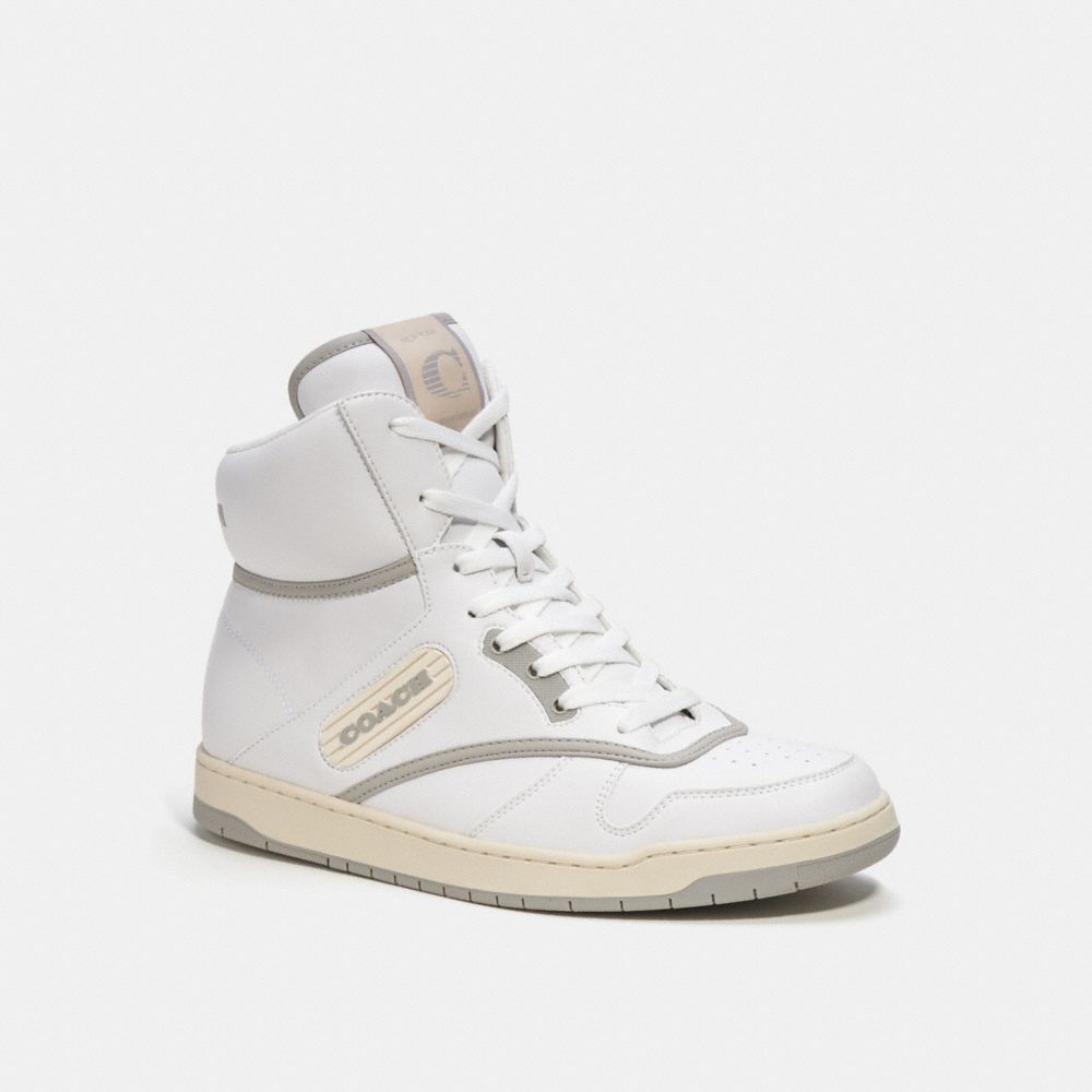 Coach C202 High Top Sneaker Optic White | COH866791