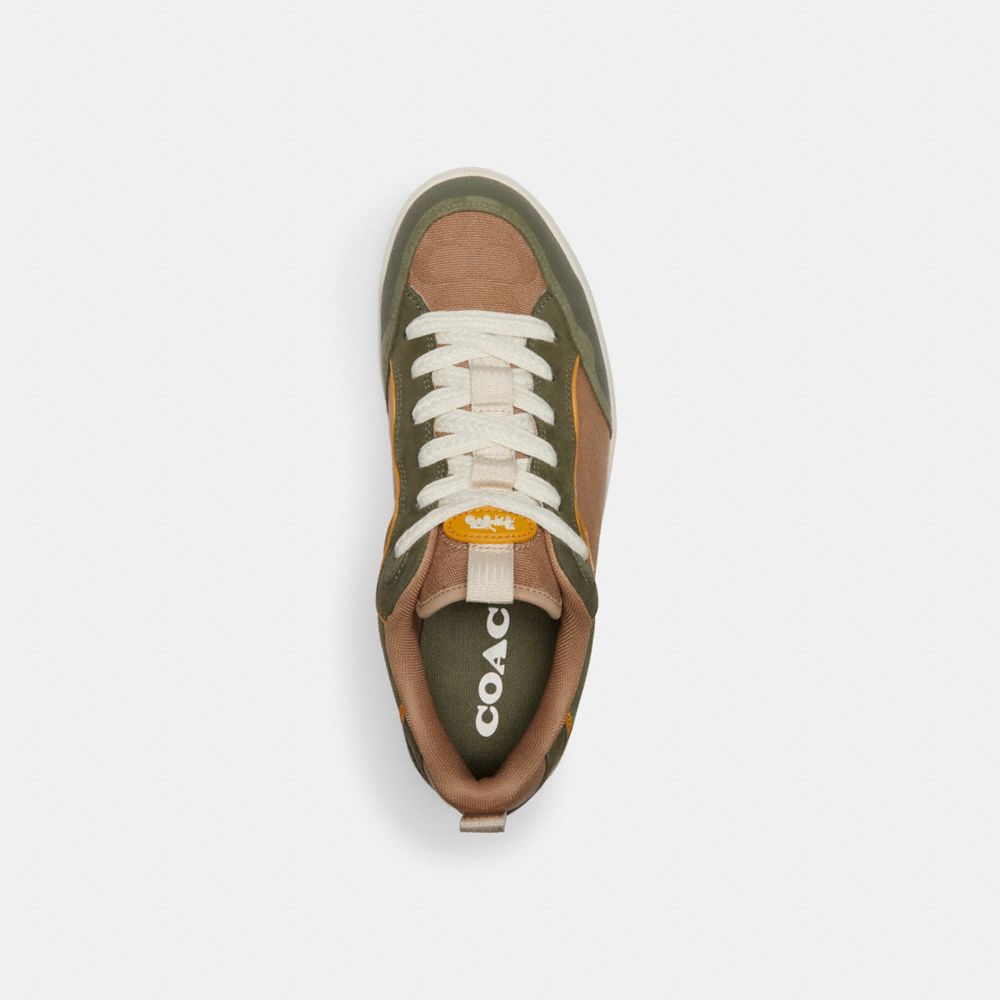 Coach C203 Sneaker In Signature Canvas Army Green | COH866779