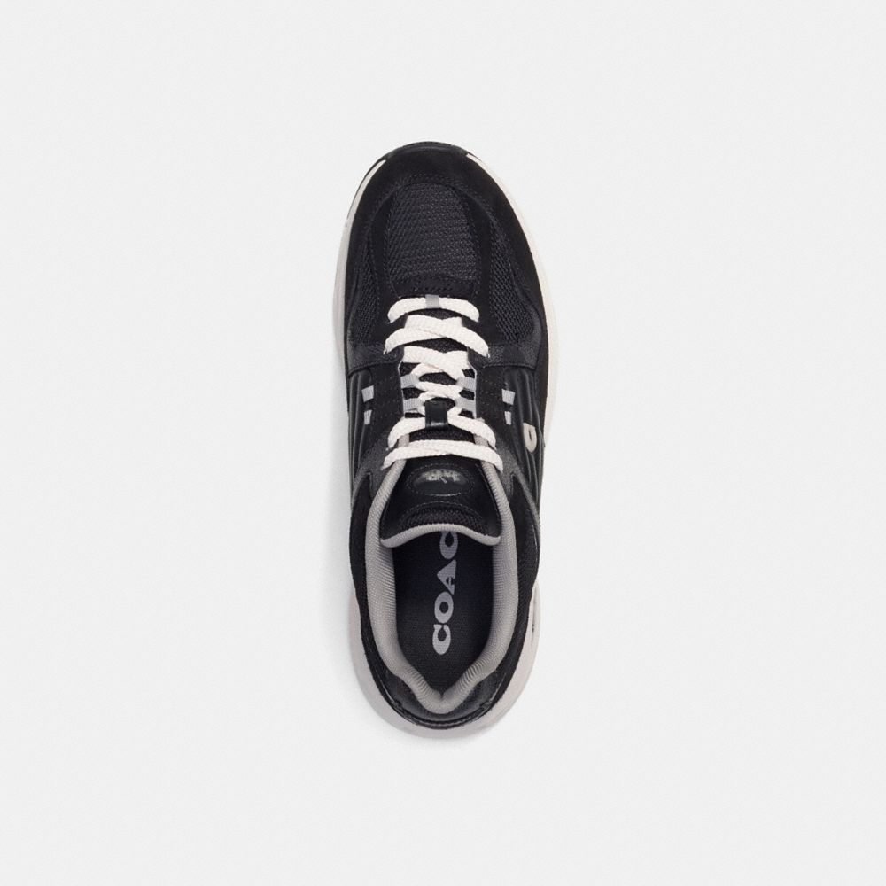 Coach C301 Sneaker With Signature Canvas Charcoal/Black | COH866781