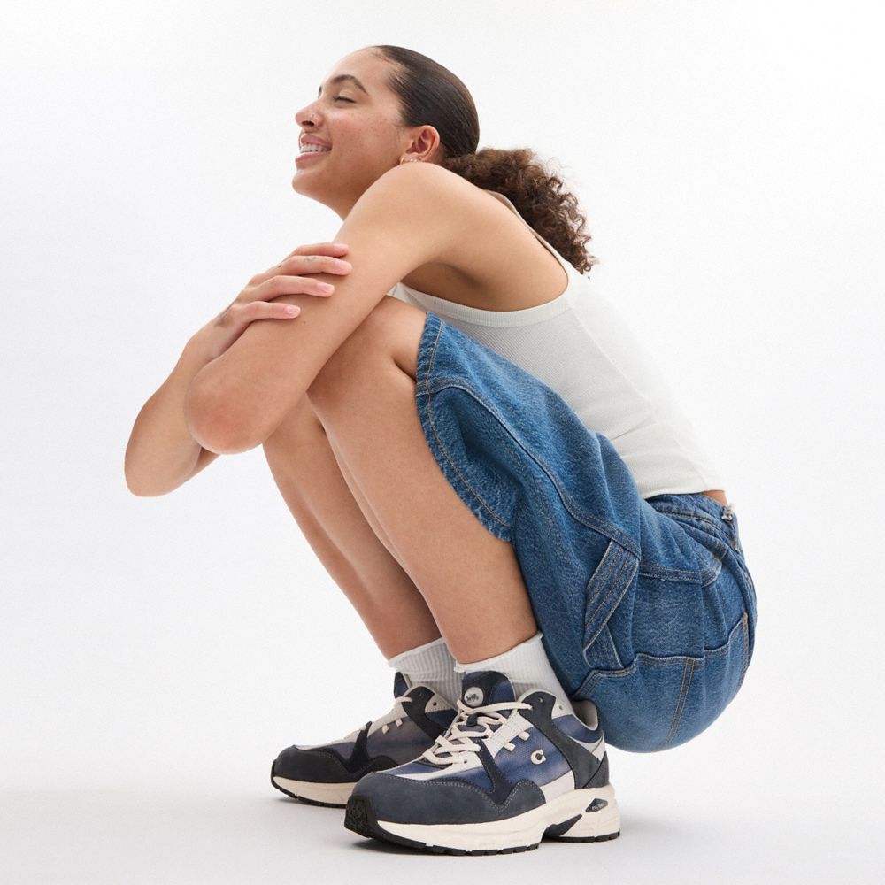 Coach C301 Sneaker With Tie Dye Midnight Navy | COH865840