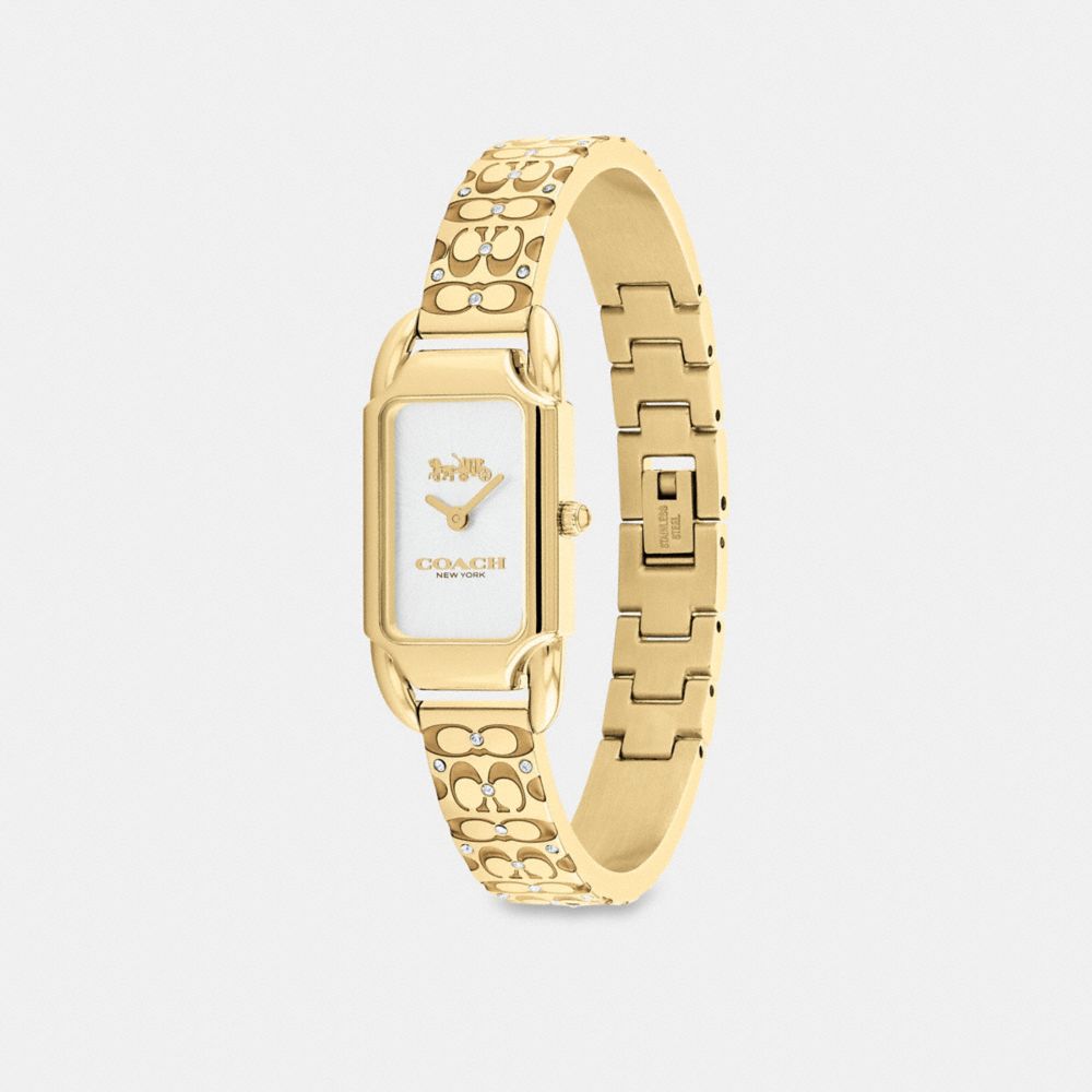 Coach Cadie Watch, 17.5 Mm X 28.5 Mm Gold | COH866265