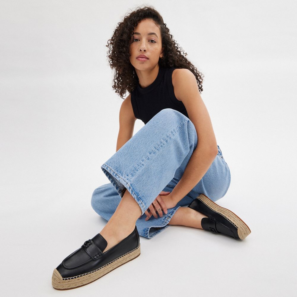 Coach Camilla Espadrille Black | COH865769