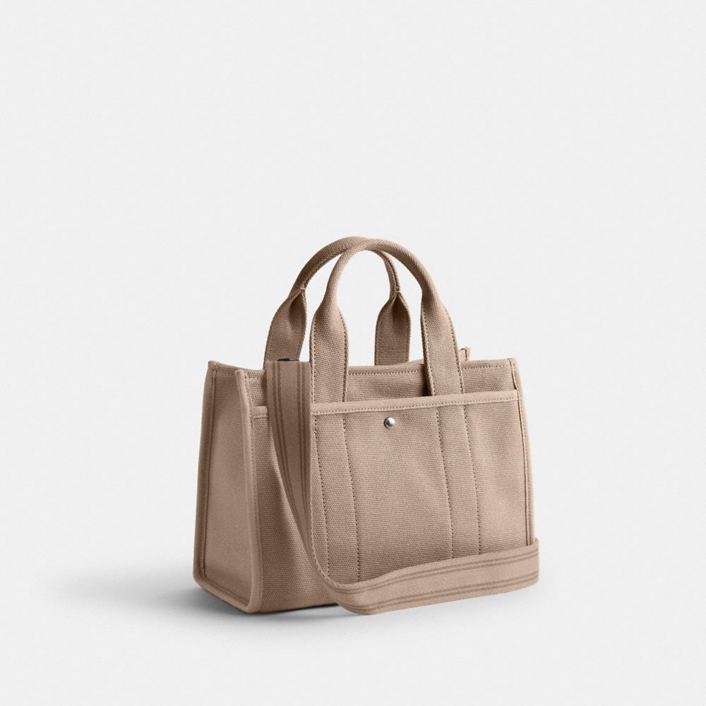 Coach Cargo Tote Bag 26 Canvas/Silver/Dark Natural | COH865049