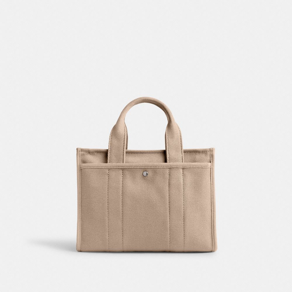 Coach Cargo Tote Bag 26 Canvas/Silver/Dark Natural | COH865049