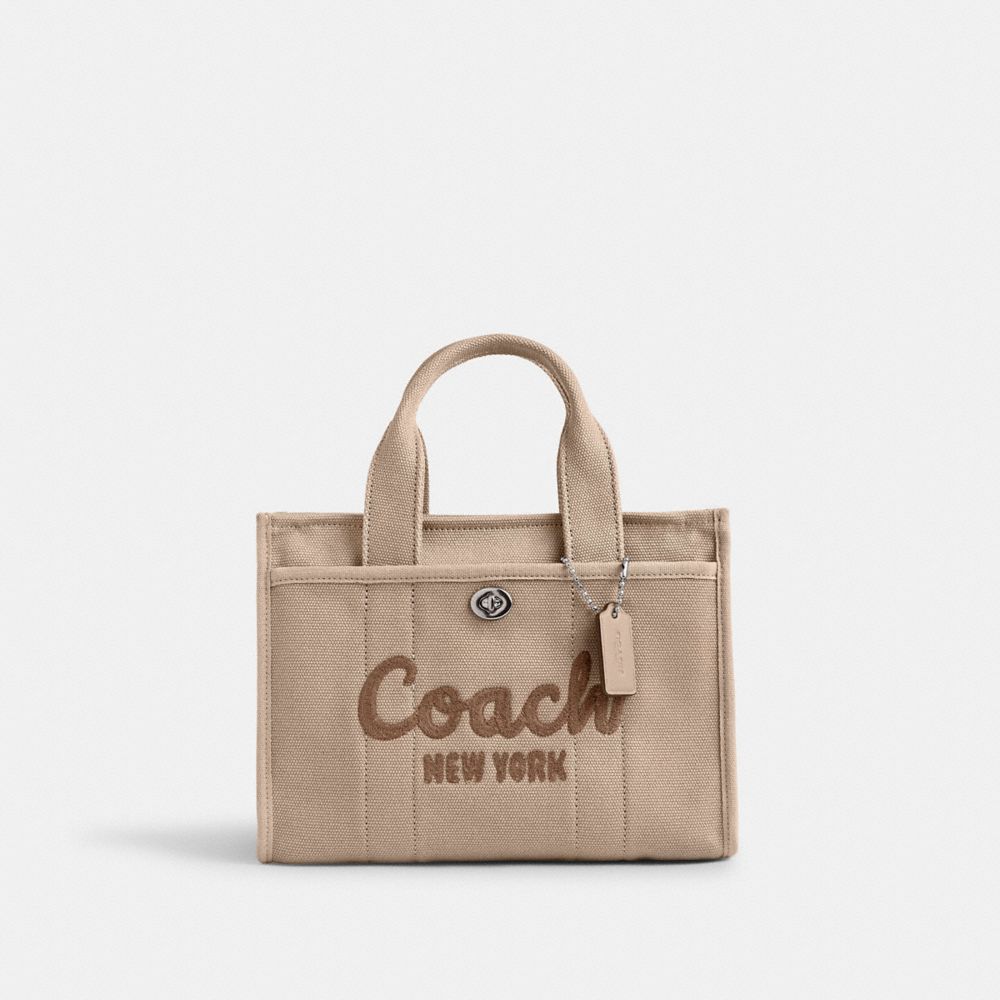 Coach Cargo Tote Bag 26 Canvas/Silver/Dark Natural | COH865049
