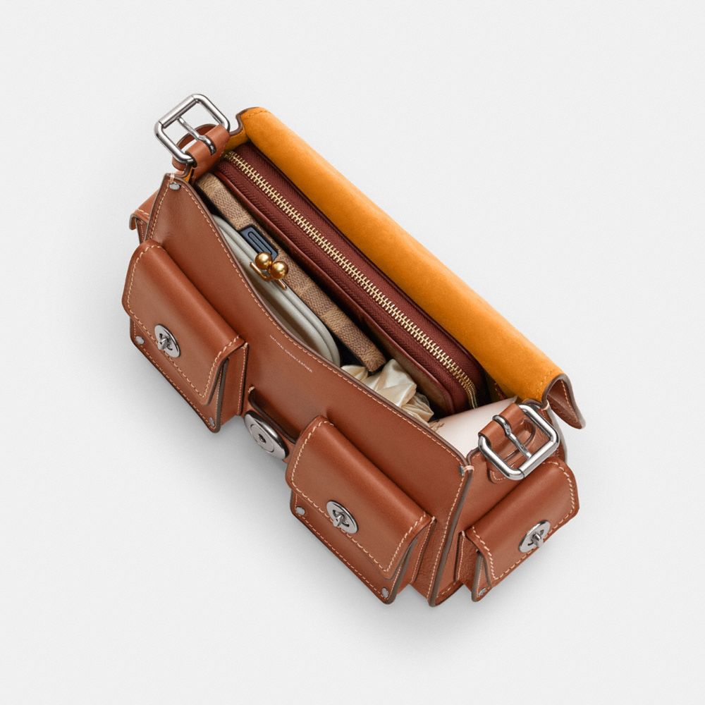 Coach Cargo Turnlock Soft Tabby Silver/Burnished Amber | COH865337
