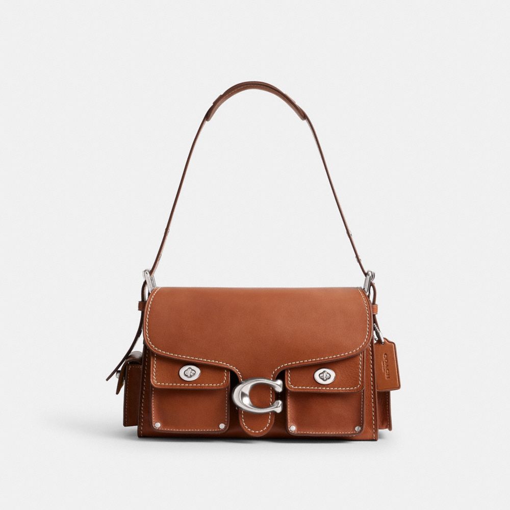 Coach Cargo Turnlock Soft Tabby Silver/Burnished Amber | COH865337