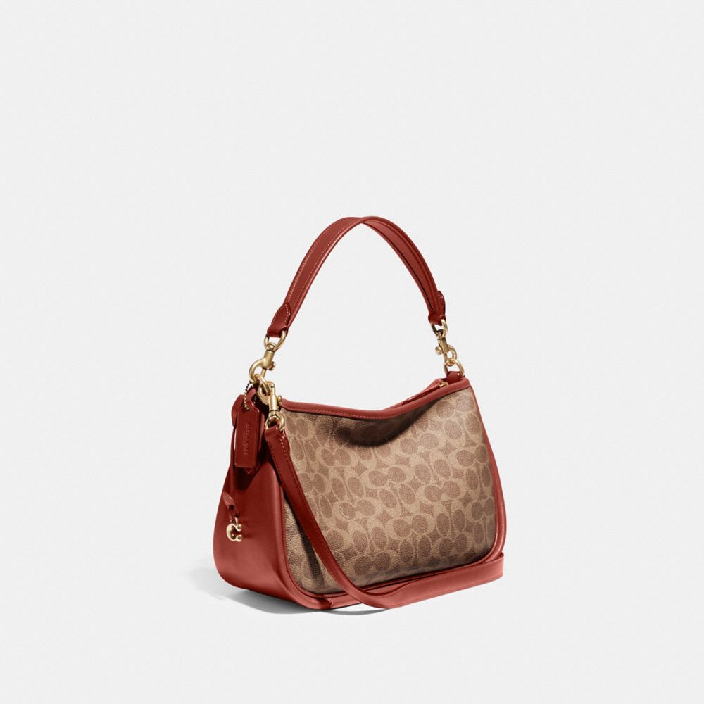 Coach Cary Crossbody Bag In Signature Canvas Signature Coated Canvas/Brass/Tan/Rust | COH865354